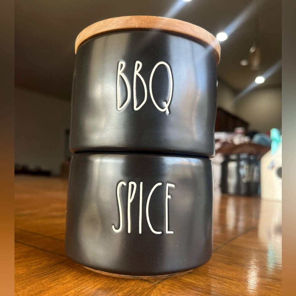 New 🆕 Rae Dunn bbq spice stacker canisters with lid